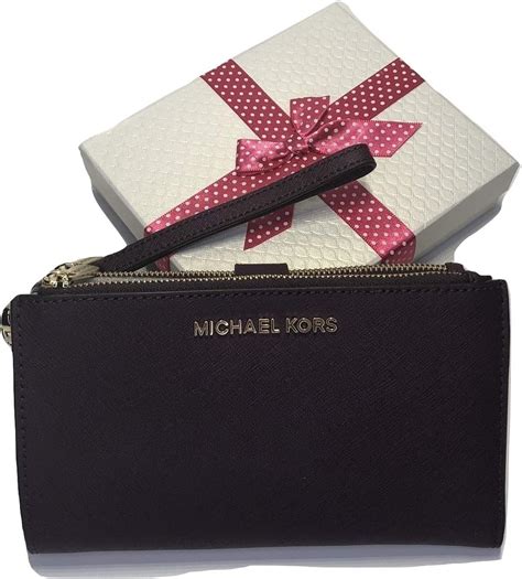 michael kors jet set wallet damson|michael kors zippered wallet.